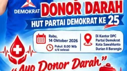 HUT ke-25 Partai Demokrat Sawahlunto gelar kegiatan sosial bertema Setetes darah untuk kemanusiaan