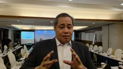 Anggota Badan Pengawas Pemilihan Umum (Bawaslu) RI, Herwyn J.H. Malonda, saat ditemui wartawan, usai menggelar diskusi tematik bertajuk 'Evaluasi Tata Kelola Organisasi Pengawas Pemilu', di Bogor, Jawa Barat, Kamis, 2 Oktober 2026.